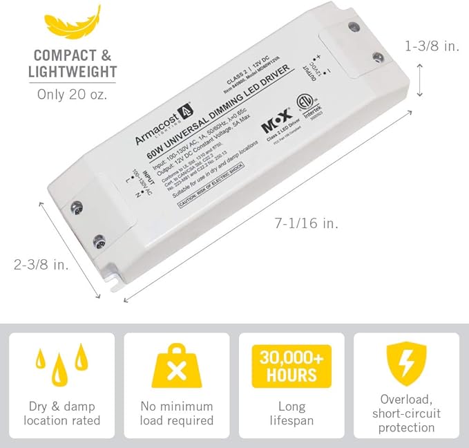 Armacost Lighting LED Lighting Bundle with Dimmer and LED Strip Lights (32.8 ft)