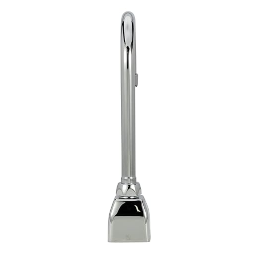 Zurn Z6920-XL-CP8 AquaSense Gooseneck Sensor Faucet with 0.5 GPM Aerator and 8" Widespread Cover Plate in Chrome