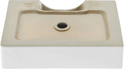 Swiss Madison SM-VS203 Claire 20" Rectangle Vessel Sink, Glossy White