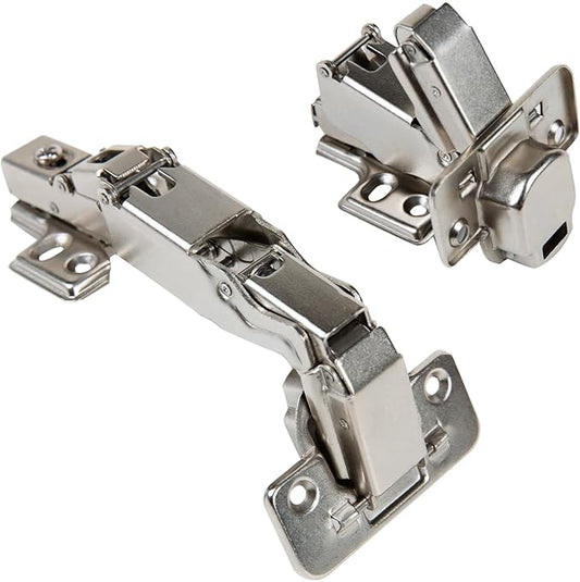 165 Degree Soft Close Cabinet Hinges, Face Frame Mount,3D Concealed Slow Self Closing for Folden Cupboard, 2-Pack, for Corner Kitchen Cabinet, Cupboard Folded, Folden Door, Closets