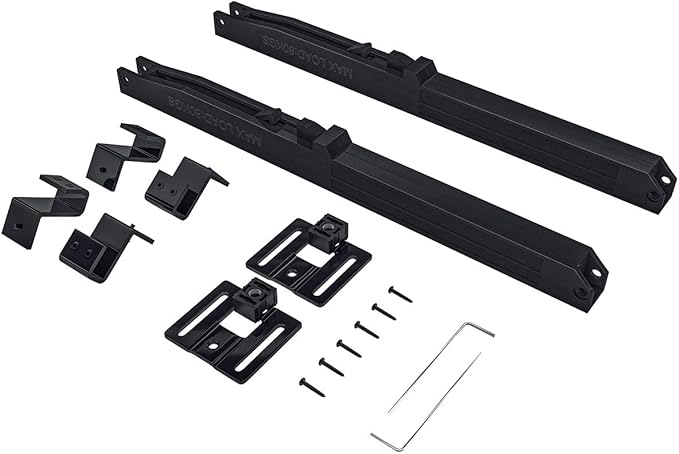 SMARTSTANDARD Barn Door Soft Close Kit, Matching 132-176 Pounds Single Door, Equipped with Spring Buffer Damper, Upgrade Hole-Free Version, 2PCS