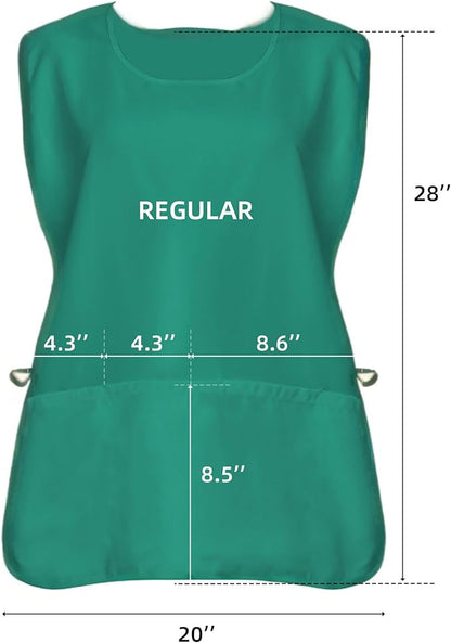 Xeoxarel Unisex Cobbler Apron with 3 Pockets, Adjustable Drawstring Waist, Professional Lightweight for Kitchen Salon Garden