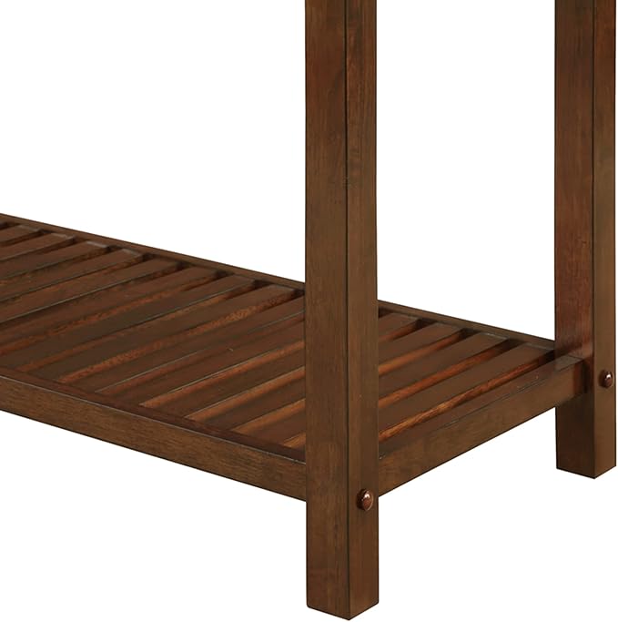 Convenience Concepts Designs2Go 3 Tier Butcher Block Kitchen Prep Island 40" - 3 Tier Modern Cooking Cart with Drawer, Food Serving Station for Kitchen, Dining Room, Espresso