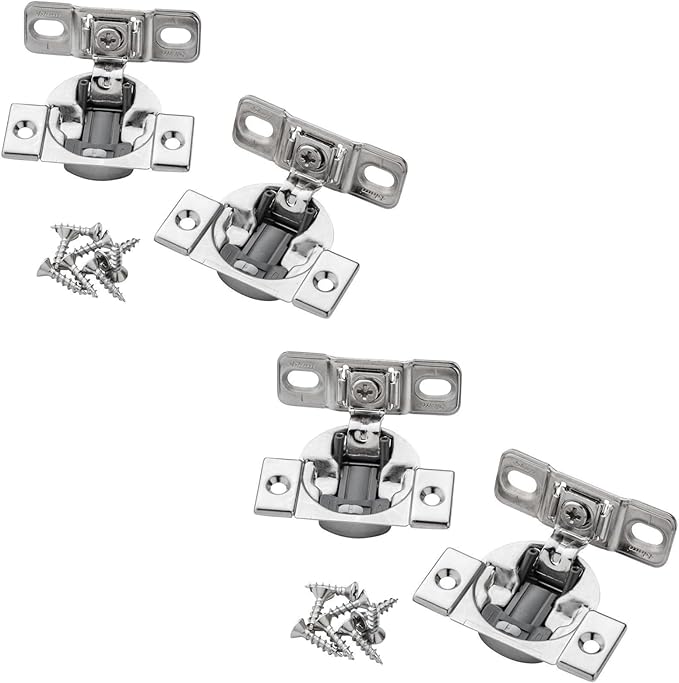 Blum Compact Soft-Close Bluemotion Variable 1-3/8" Overlay Hinge (4 Hinges)