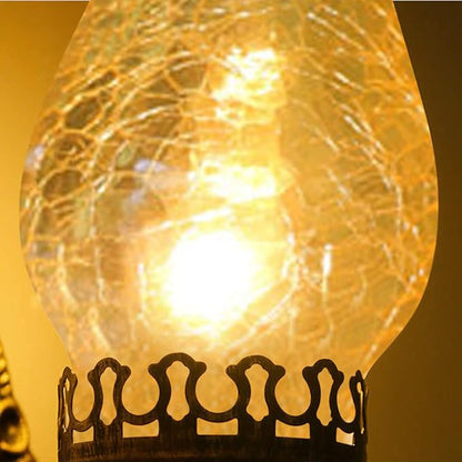 TFCFL Vintage Wall Sconce Rustic Farmhouse Wall Lamp Industrial Glass Wall Light Fixtures Bedside Wall Lighting for Living Room, Bedroom, Hallway (1PCS)
