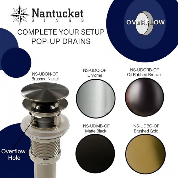 Nantucket Sinks UM-159-W Small Undermount Bathroom Sink – 15" x 9" Interior Rectangular Bowl, Ceramic Bath Sink for Vanity, w Overflow, High Gloss White Vitreous China, Scratch & Stain Resistant