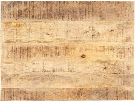 Solid Mango Wood Table Top 35.4 x 27.6 Inch Rectangular Replacement Table Surface for Dining Kitchen Cafe Rustic Industrial Style