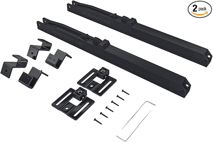SMARTSTANDARD Barn Door Soft Close Kit, Matching 88-132 Pounds Single Door, Equipped with Spring Buffer Damper, Upgrade Hole-Free Version, 2PCS