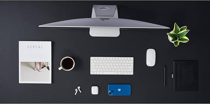 Kaboon 60x24 inches Tabletop, Solid One-Piece Desktop for Sit Stand Desk, Double Desks, L Desk DIY,Wood Countertop Home or Commercial Use,1 inch Thick, Black, 23.62" D x 59.1" W