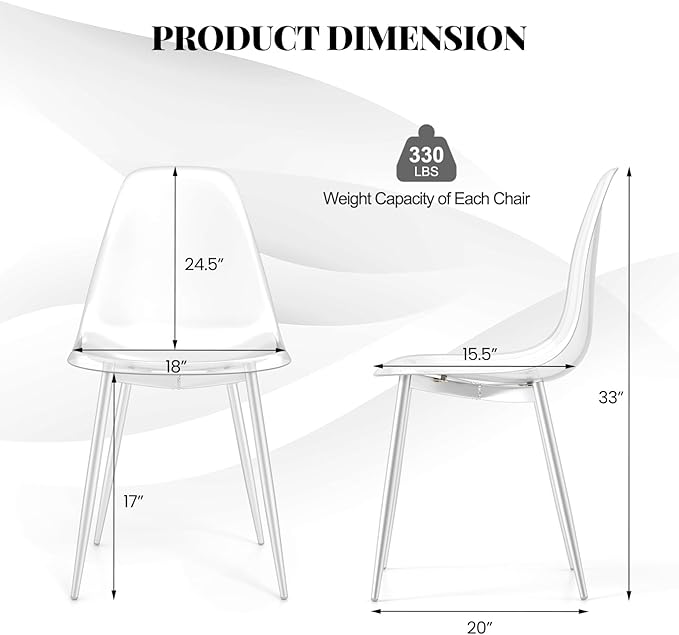 Tangkula Dining Table Set for 4, Modern Kitchen Table and Chairs, Glass Table and Chairs Set of 4 for Small Living Room, Kitchen