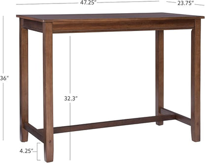 Linon Claridge Rustic Wood 36 inch Height Pub Table