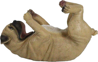 Ebros Gift Lifelike Purebreed Pedigree Canine Adorable Fawn Pug Dog Wine Bottle Holder Figurine Statue As Kitchen Wine Cellar Centerpiece Decor Storage Organizer (Fawn Brown Pug)