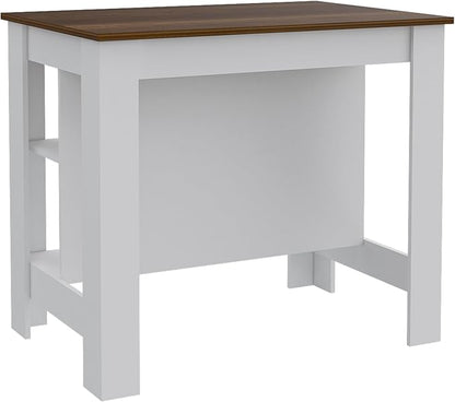 GOWE Brooklyn Kitchen Island, Three Concealed Shelves