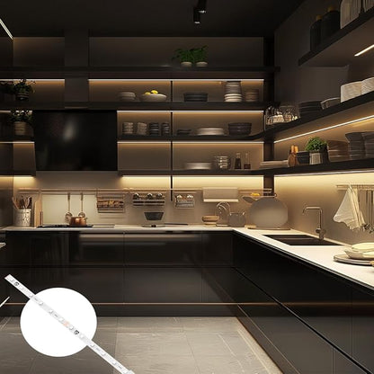 Juno JFX LED Tapelight Starter Kit, 16 Foot Neutral White LED Strip Light, Flexible Under Shelf LED Lighting with Dimmer, 200 Lumens, Easy Install Plug-in Light Strip for Kitchen or Accent Lighting