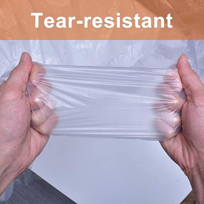 Plastic Drop Cloths for Painting, 10 Pcs 9x12ft Plastic Sheeting Tarp Waterproof Dustproof Almost Tear Resistance Multi-Purpose Furniture Cover Floor Wall Protection Film