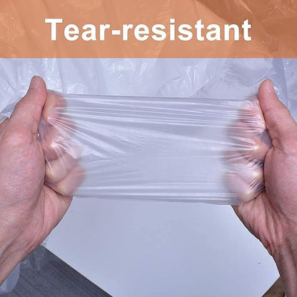 Plastic Drop Cloths for Painting, 10 Pcs 9x12ft Plastic Sheeting Tarp Waterproof Dustproof Almost Tear Resistance Multi-Purpose Furniture Cover Floor Wall Protection Film