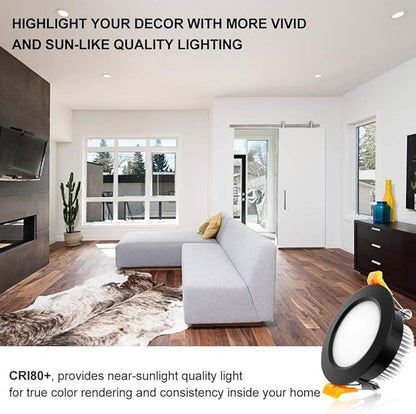 YGS-Tech 2 Inch LED Recessed Lighting, Dimmable Downlight 3W(35W Halogen Equivalent), CRI80, 2700K Ultra Warm White Ceiling Light with LED Driver (24 Pack)