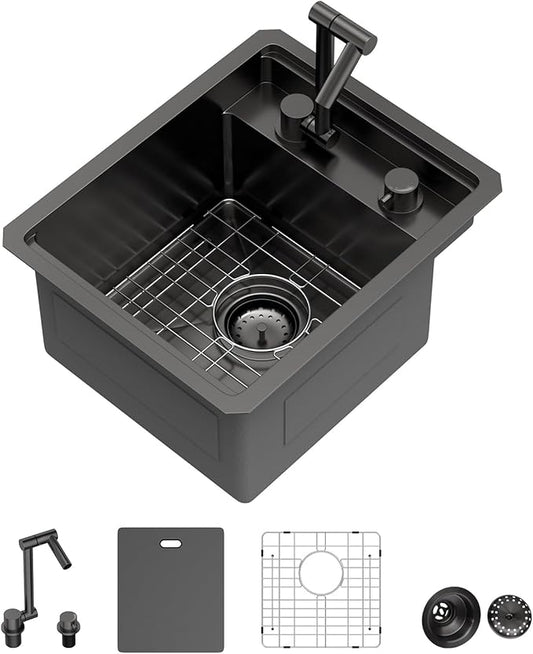Undermount Kitchen Sink Single Bowl Sink 13x15x9 Inch