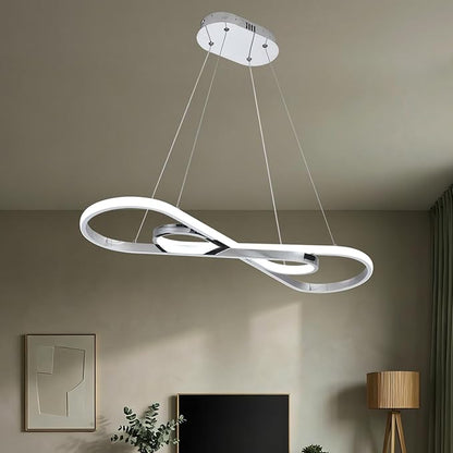 Modern Chandelier,Led Chandelier,Modern Led Pendant Light Dimmable Modern Led Chandelier for Dining Room Chandelier Light Fixture Over Table with Remote,Minimalist Kitchen Island Lighting