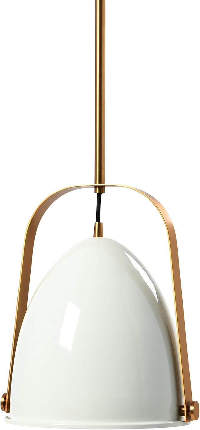 Zelda - 2-Tone Metal Ceiling Light, White and Brushed Gold