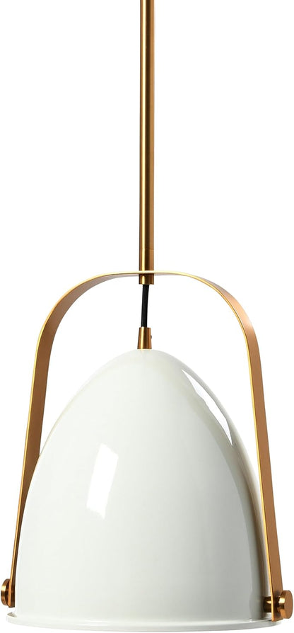 Zelda - 2-Tone Metal Ceiling Light, White and Brushed Gold