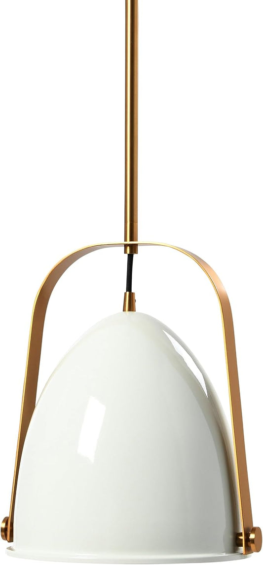 Zelda - 2-Tone Metal Ceiling Light, White and Brushed Gold