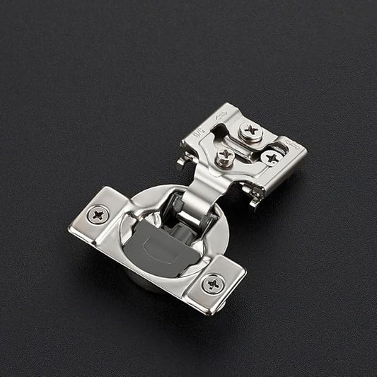 HOME EDIT 60 Pack 30 Pairs 5/8 inch Overlay Soft Close Cabinet Hinges for Kitchen, Stainless Steel Three-Way Adjustable, Concealed Self-Closing Door Hinges