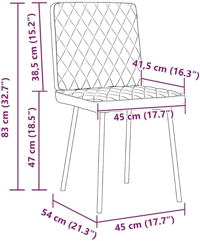 6-Piece Black Faux Leather Dining Chairs Set with Metal Frame, Modern Farmhouse Kitchen Chairs for Dining Room Living Room Bedroom Home Furniture