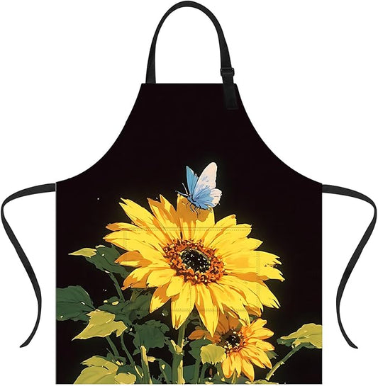 Apron Adjustable Waterproof with Two Deep Pockets Wowen men for Summer BBQ Pool Parties & Resorts