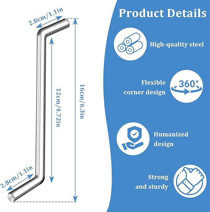 2 PCS Garbage Disposal Wrench, Garbage Disposal Allen Wrench Tool Compatible with InSinkErator Garbage Disposal