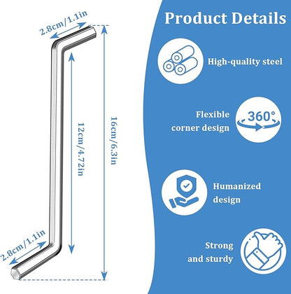 2 PCS Garbage Disposal Wrench, Garbage Disposal Allen Wrench Tool Compatible with InSinkErator Garbage Disposal