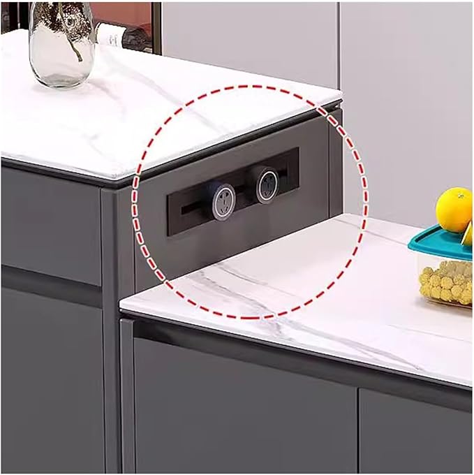 Storage Shelf Kitchen Island Counter Dining Side Counter Operation Table Household Cooking Table Open Bar Counter Partition Cabinet Storage Shelf Rack