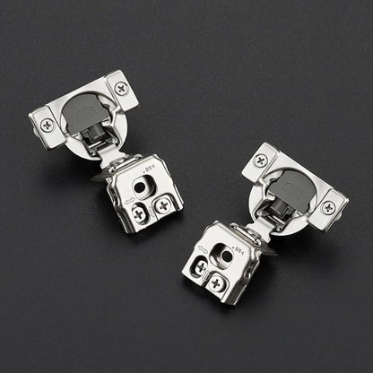 60 Pack 30 Pairs 1-3/8 inch Overlay Soft Close Hinges for Kitchen Cabinet Hinges Satin Nickel Hidden Hinges Stainless Steel Concealed Hinge self Closing