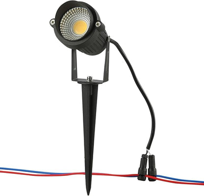 VEVOR Landscape Lighting, 6W Low Voltage LED Landscape Lights, IP66 Waterproof Landscape Spotlights Yard Lawn Garden Pathway Outdoor Lights 12V 24V 450LM Warm White 3000K (12 Pack with Connectors)