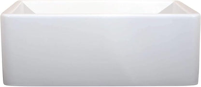 Fine fixtures Sutton Fireclay sink, 24" Apron Front Farmhouse Kitchen Sink. Solid (Not Hollow)