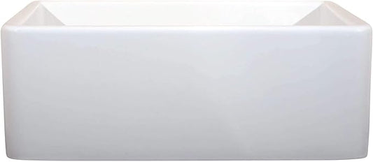 Fine fixtures Sutton Fireclay sink, 24" Apron Front Farmhouse Kitchen Sink. Solid (Not Hollow)