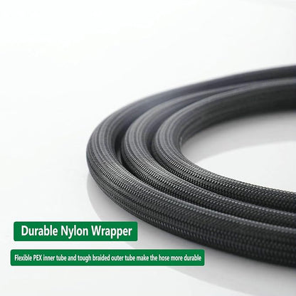 Pull Down Kitchen Faucet Hose Replacement M15*1MM X G1/2,(360 Rotatable) With Quick Connect, 59-Inch for Pluggable Nylon Hose,Compatiblity for WOWOW,OWOFAN,FORIOUS,APPASO,WEWE facuet parts