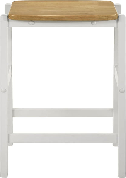 Coaster Home Furnishings Edgeworth 3-Piece Kitchen Island Counter Table Set White 122246-S3