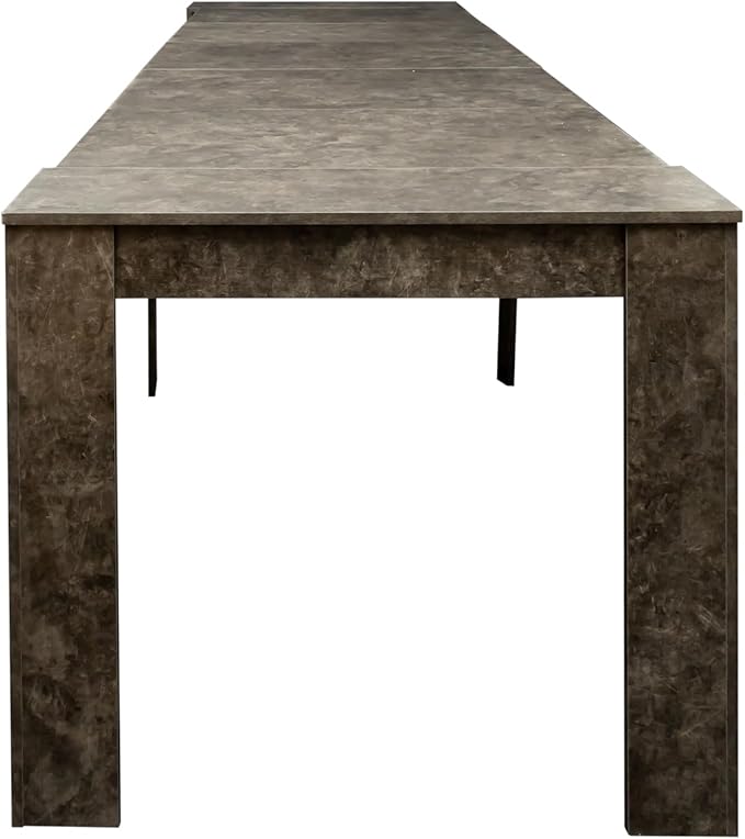 Dining Table for 10-12 People, 118.5" Multifunctional Extendable Kitchen Table for Home Dining Room, Modern Dining Table Large Long Dining Room Table for Big Family Restaurant Furniture, Marble