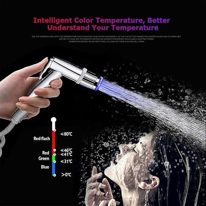 SNOMYRS 7-Color Change Automatically LED Water Faucet Light - Color Changing Tap for Kitchen and Bathroom (7 Color-3PC)