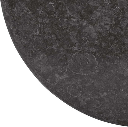 Black Marble Table Top Ø23.6"x1" Solid Dining Coffee Desk Surface Replacement for Kitchen Bar Office Bedroom Living Room Indoor Outdoor