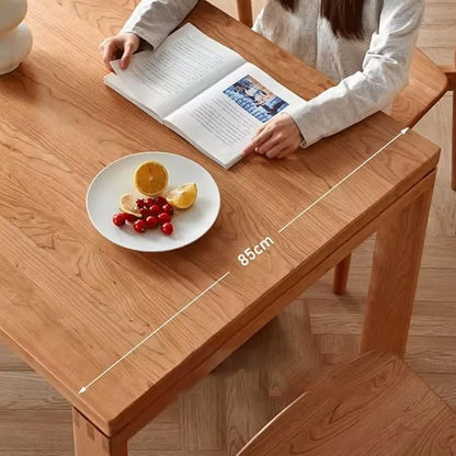 ENGENDER Kitchen Tables Solid Wood Dining Table, Retro Island Table, Integrated Large Table, Home Work Table, Dining Table, Living Room Table Dining Table(Size:M:160 * 85 * 75cm)