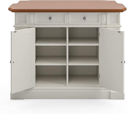 homestyles Americana Off-White Kitchen Island