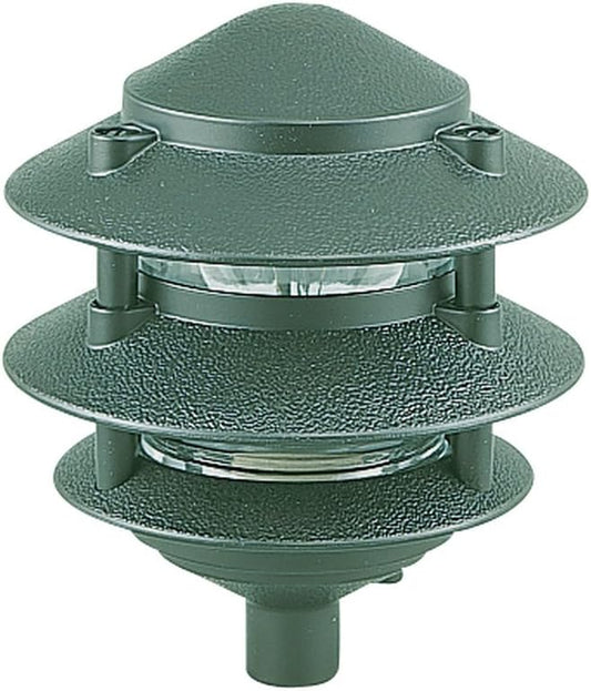 Sea Gull Lighting 9226-95 Single-Light Outdoor Path Fixture with Clear Glass, Emerald Green