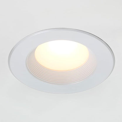 Maxxima 4" 5 CCT Retrofit Recessed LED Downlight - E-26 Quick Connect, Color Selectable 2700K-5000K (2700K/3000K/3500K/4000K/5000K), Dimmable Retrofit, 900 Lumens, Damp Rated for Kitchens - 12 Pack