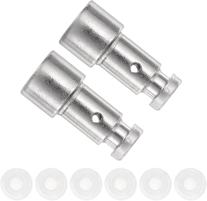 uxcell 2 Pcs Universal Steam Float Valve, Pressure Cooker Replacement Parts Steam Release Valves Floaters with 6 Pcs Sealer Gasket for 5/6QT Pressure Pot
