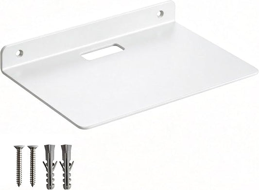 Floating Shelves for Wall, Small Black Shelves Wall Mounted Shelf for Bathroom, Living Room, Bedroom, Kitchen Decor (White, 9 inch Floating Shelf White)