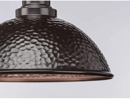 Progress Lighting Englewood Collection 1-Light Farmhouse Outdoor Post Lantern Light Antique Bronze, 13-7/16" x 16" x 12"