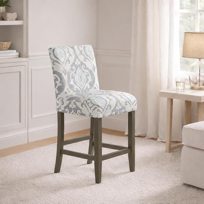 HomePop 24" Classic Parsons Counter Stool - Suri Blue(Single Pack)