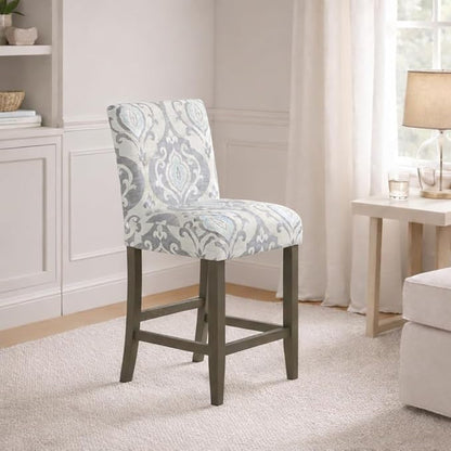 HomePop 24" Classic Parsons Counter Stool - Suri Blue(Single Pack)